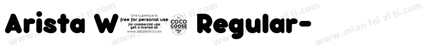 Arista W05 Regular字体转换